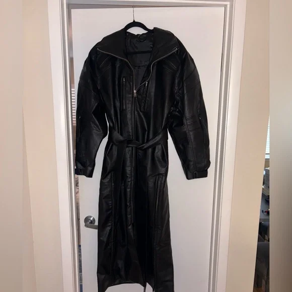 KHY x Namilia Faux Leather Trench Coat - Picture 2 of 8